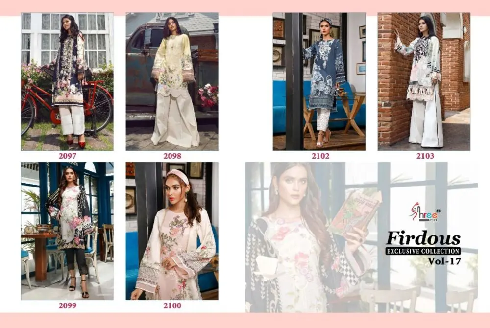 Shree Fabs Firdous Exclusive Collection Vol 17 Cotton Dupatta with Open Image