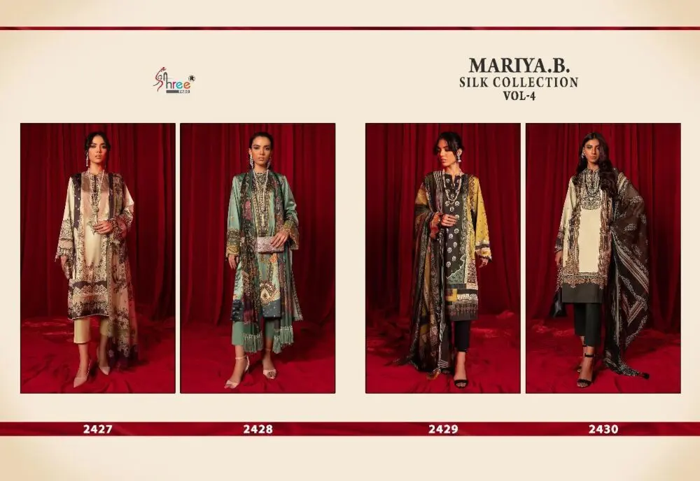 Shree Fabs MARIYA B SILK COLLECTION VOL 4 with open images
