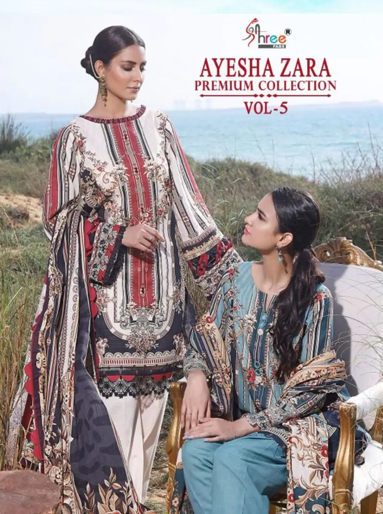 Shree Fabs Ayesha Zara Premium Collection vol 5 Cotton Dupatta