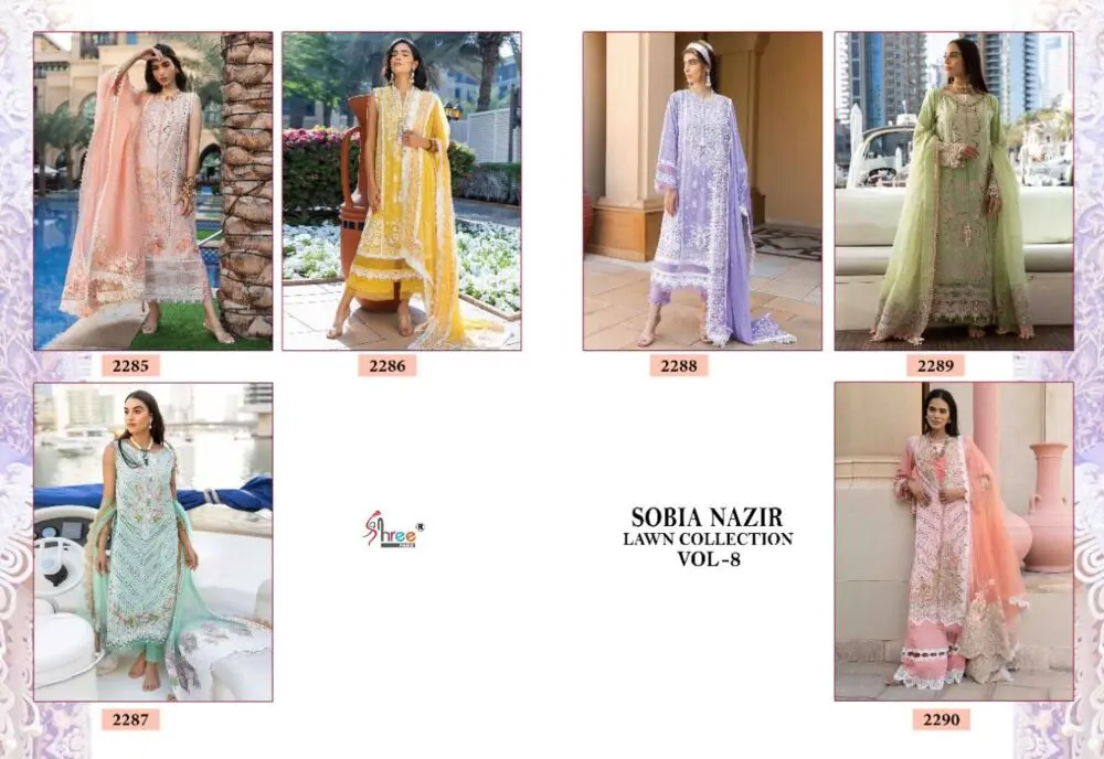 Shree fabs SOBIA NAZIR LAWN COLLECTION VOL 8