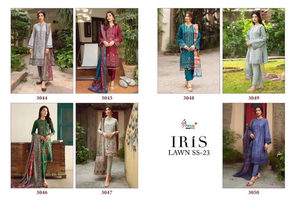 SHREE FAB IRIS LAWN SS 23 Chiffon Dupatta