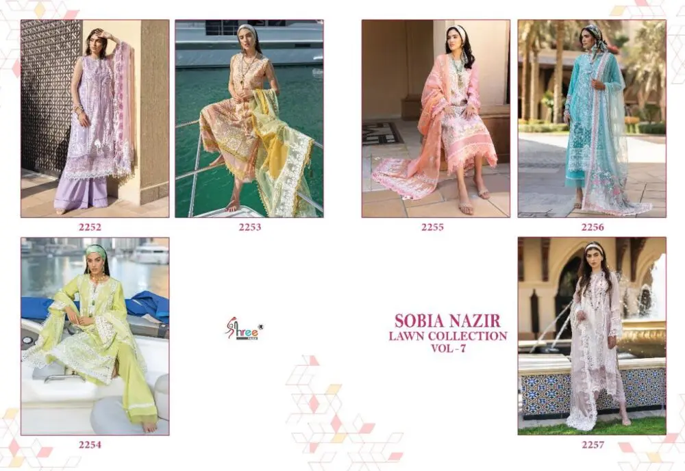 Shree Fabs Sobia Nazir Lawn Collection Vol 7