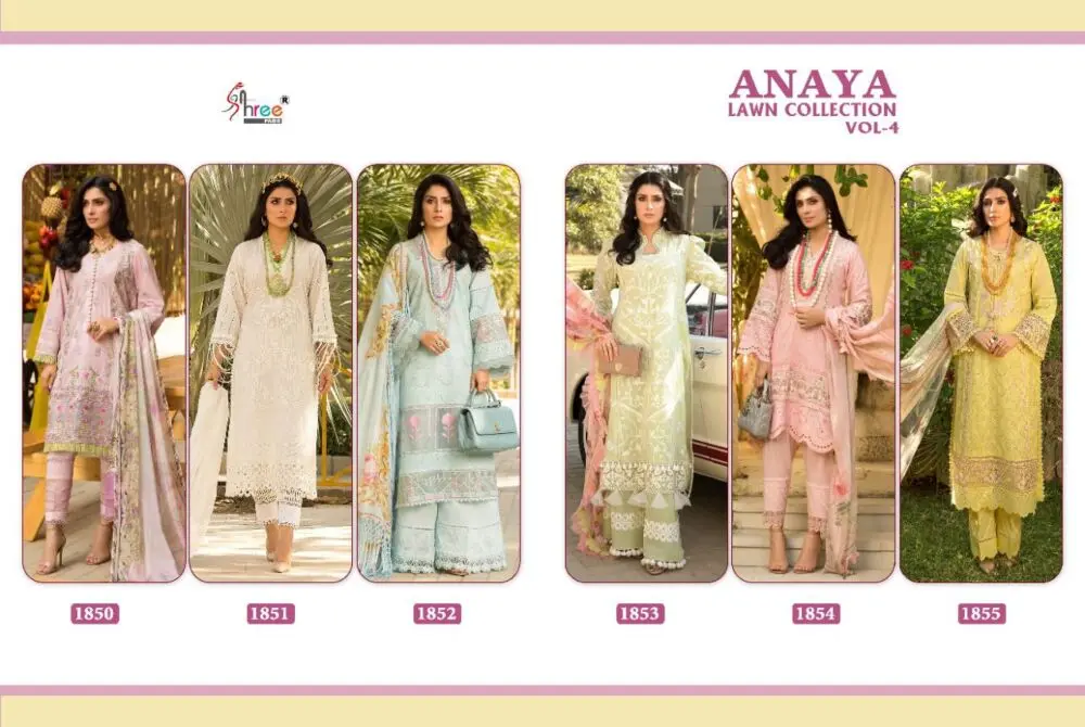 Shree Fabs Anaya Lawn Collection Vol 4