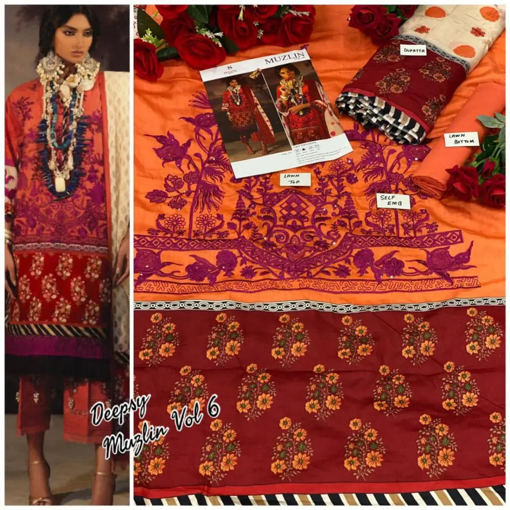 Deepsy Muzlin Vol 6 Cotton Dupatta with Open Image