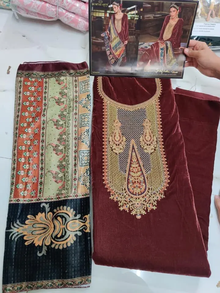 Mumtaz Arts Safaa Velvet Vol 1 with Open Image