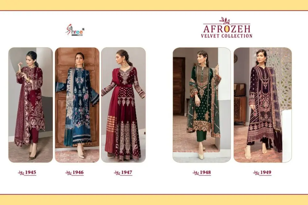 Shree Fabs Afrozeh Velvet Collection