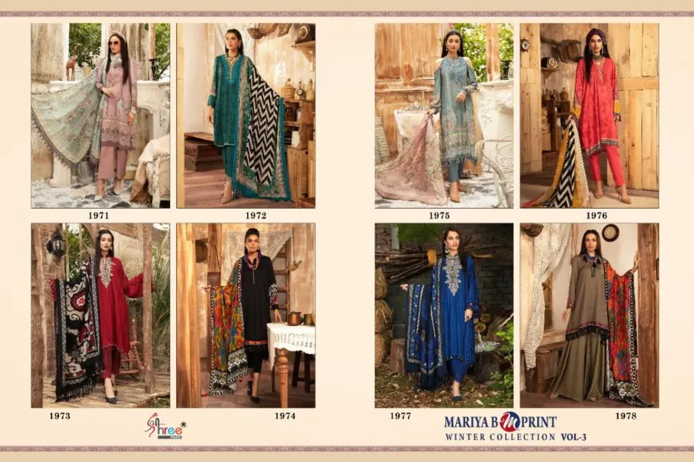 Shree Fabs Mariya B MPrint Winter Collection Vol 3