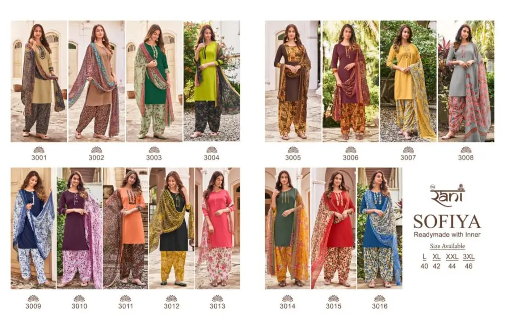 Rani Sofiya Patiyala Stitched