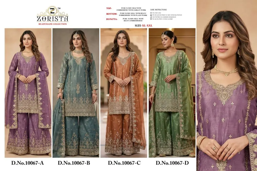 ZORISTA REDAYMADE COLLETION  DNO 10067 ABCD