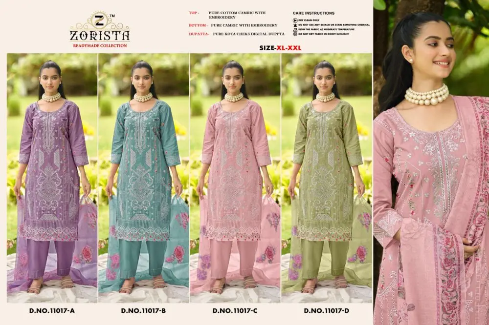 ZORISTA REDAYMADE COLLETION DNO 11017 ABCD