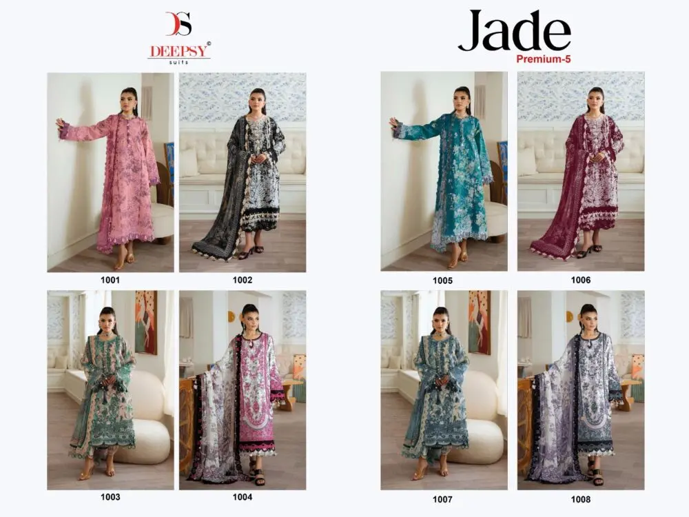 DEEPSY SUITS Jade Premium 5 Chiffon Dupatta