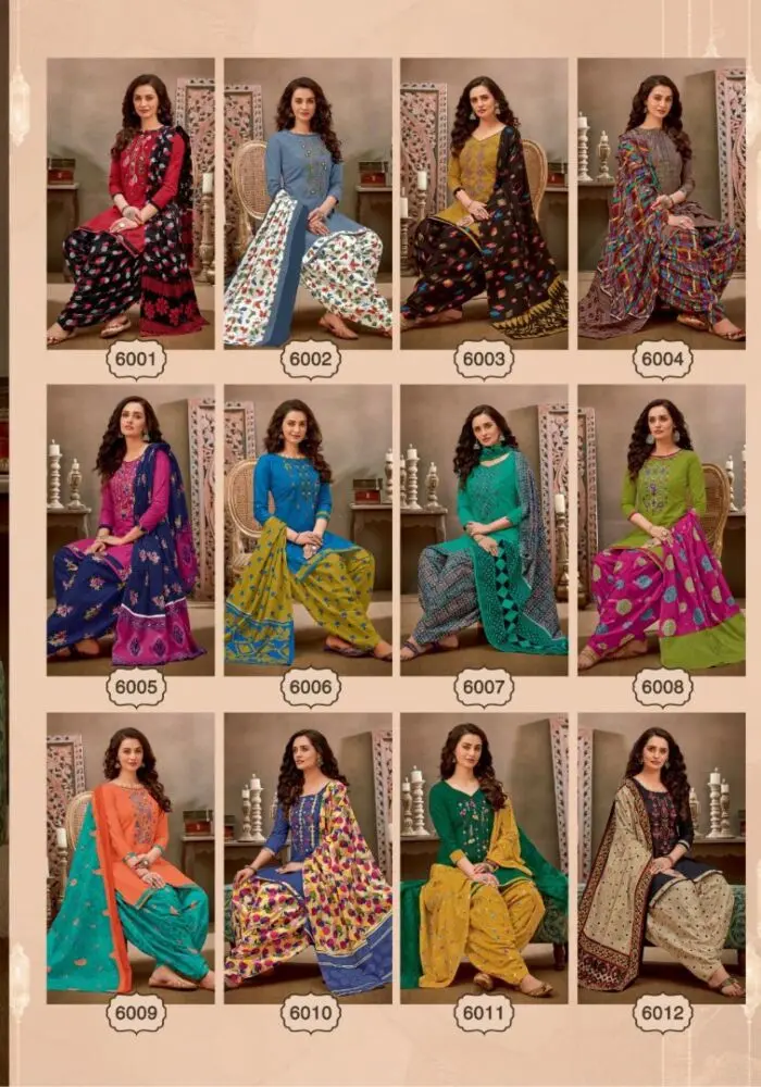 Balaji Cotton Rasberry Patiyala Vol 6 