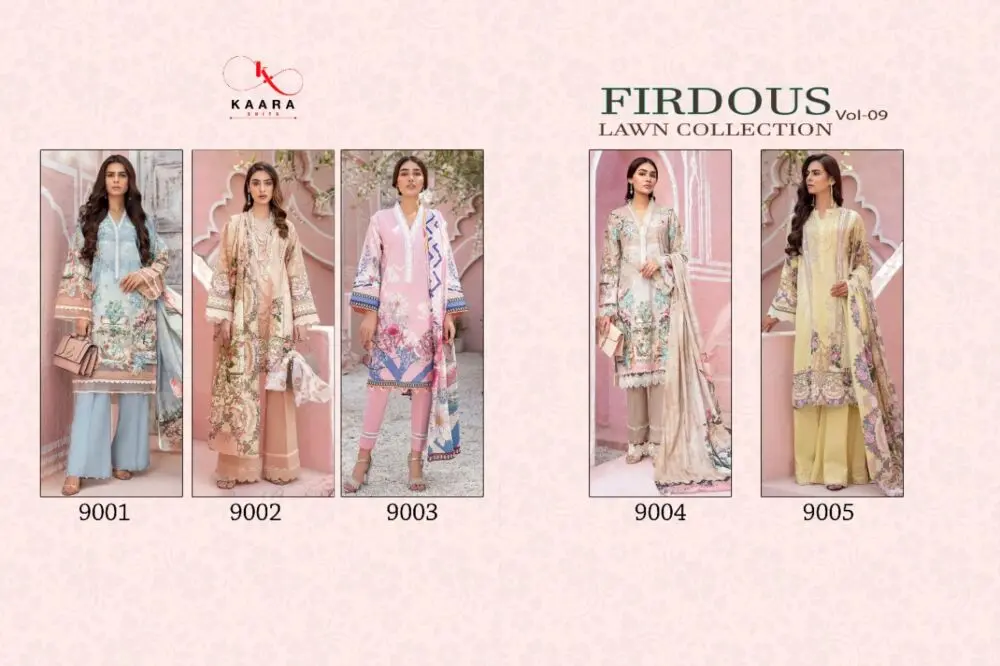 Kaara Firdous Lawn Collection Vol 9 Cotton Dupatta