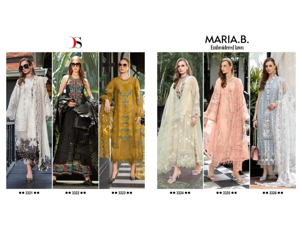 DEEPSY SUITS MARIA b embroidered Lawn with open images