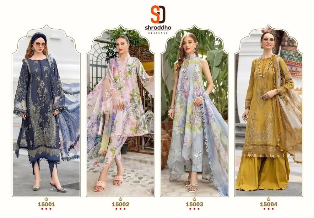SHARADDHA M Print vol 15 Chiffon Dupatta