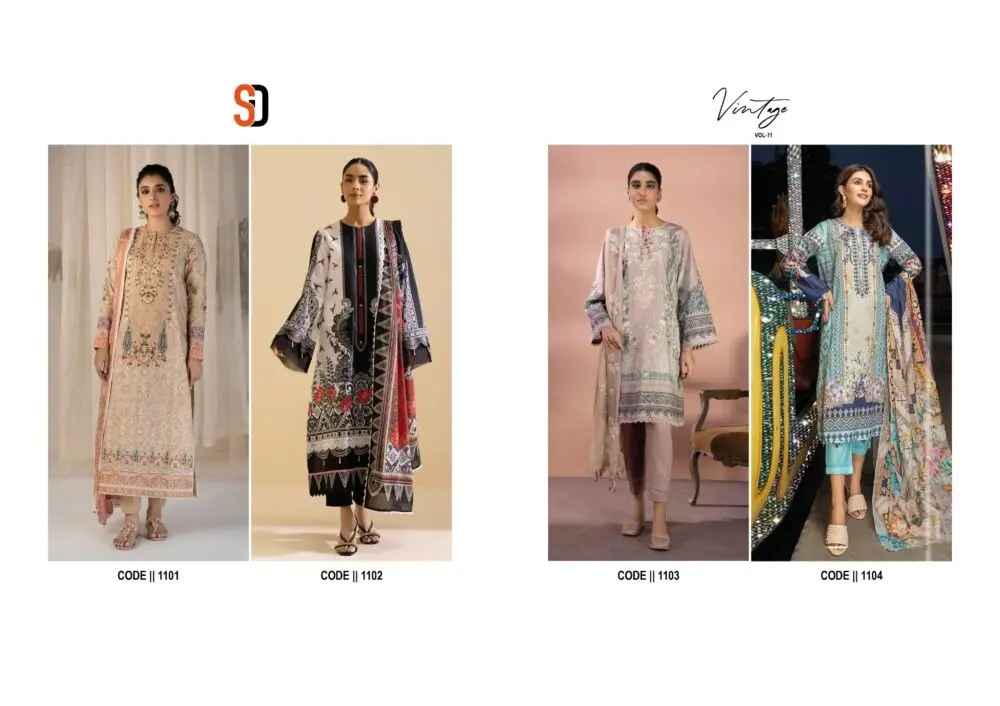 SHARADDHA DESIGNER vintage vol 11 Cotton Dupatta with open images