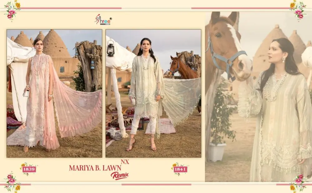 Shree Fabs Maria B Lawn Remix Nx