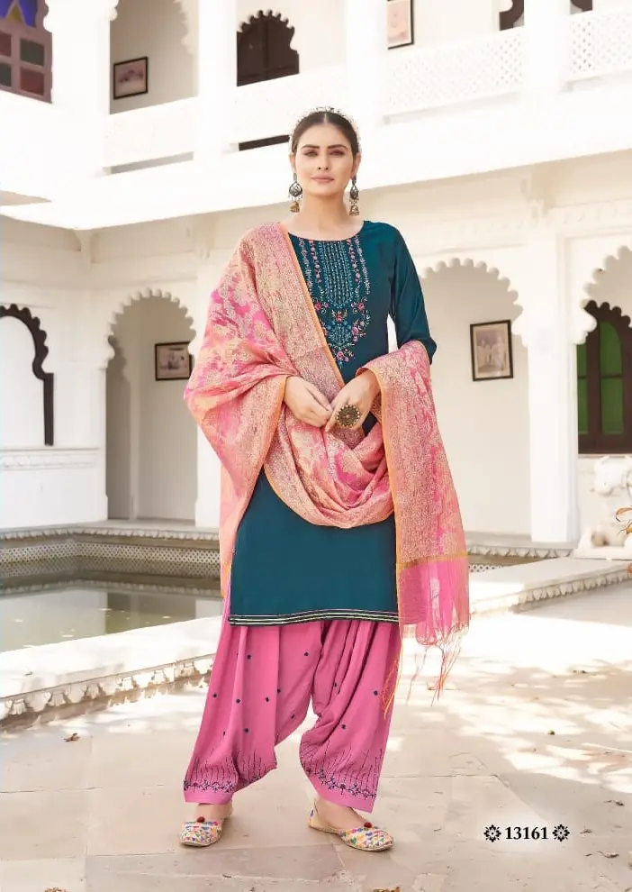 Kalaroop Sunheri Patiala Vol 5 Stitched