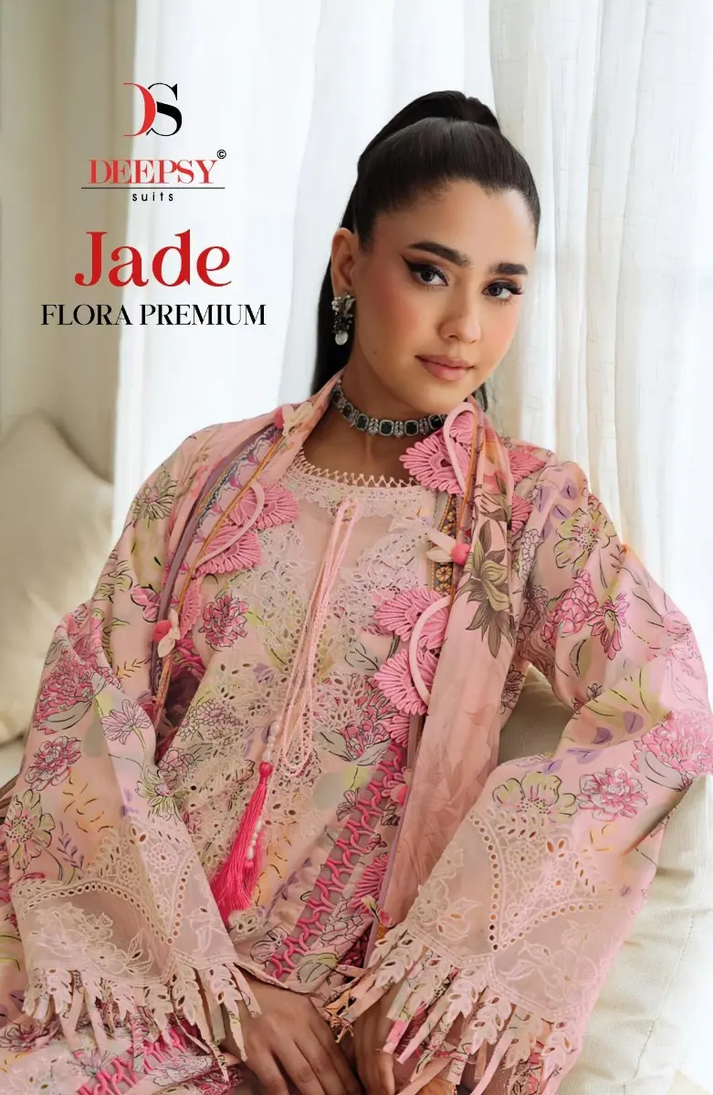 DEEPSY SUITS Jade Flora Premium COTTON DUPATTA
