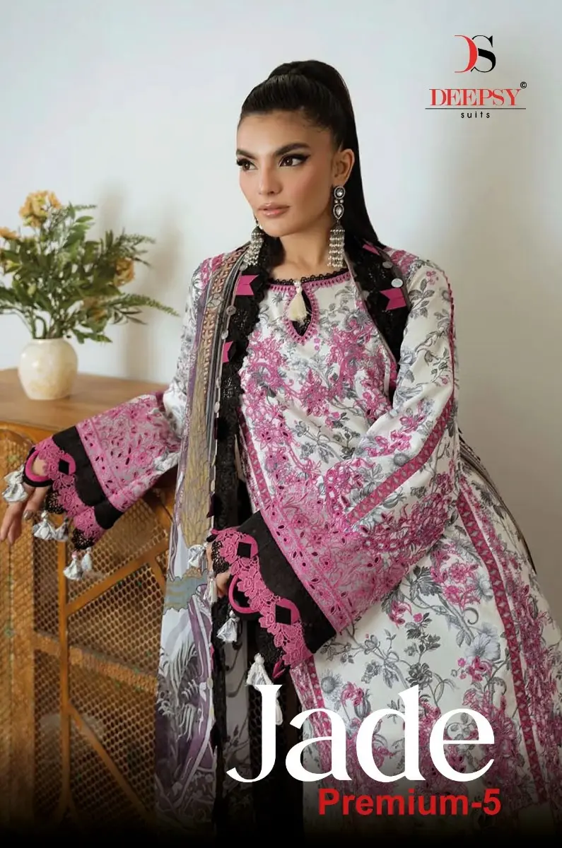 DEEPSY SUITS Jade Premium 5 Chiffon Dupatta