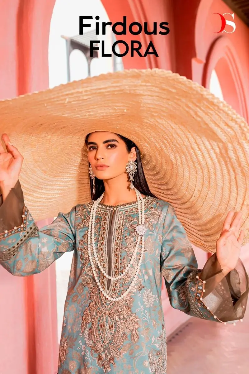 DEEPSY SUITS Firdous FLORA Cotton Dupatta