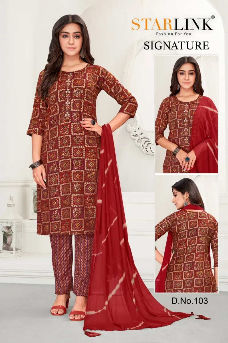 Signature readymade salwar suit