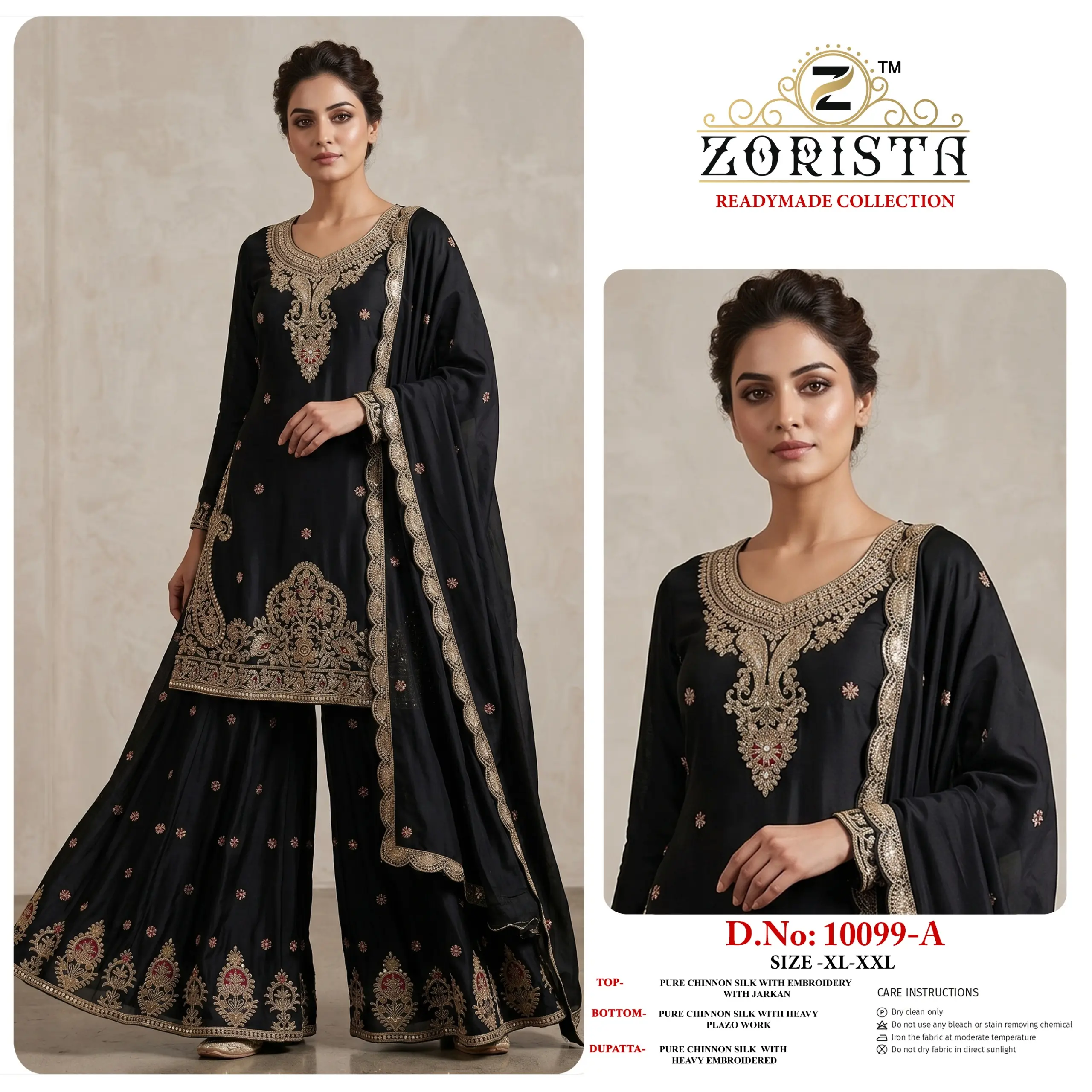 ZORISTA READYMADE COLLECTION DNO 10099 ABCD WITH OPEN IMAGES