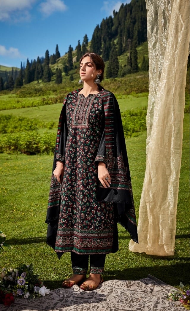 Buy Wholesale Pashmina Suits Kashmiri Pashmina Shaneel Designs Solanki Textiles
