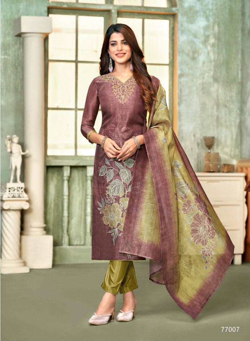 Buy Wholesale Dress Materials Unstitched Suits Solanki Textiles