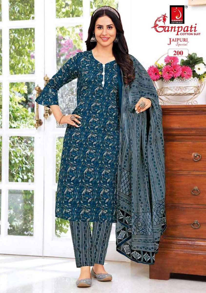 Ganpati sales cotton suit
