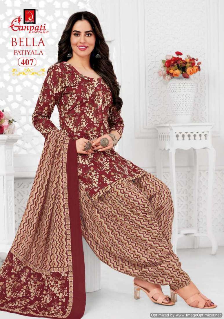 Buy Wholesale Ganpati Cotton Suits Jaipuri Specials Dress Materials Solanki Textiles