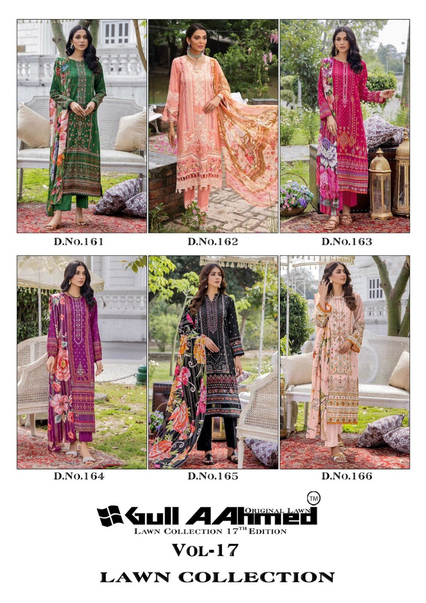Gul Ahmed vol 17 Lawn Collection with open images