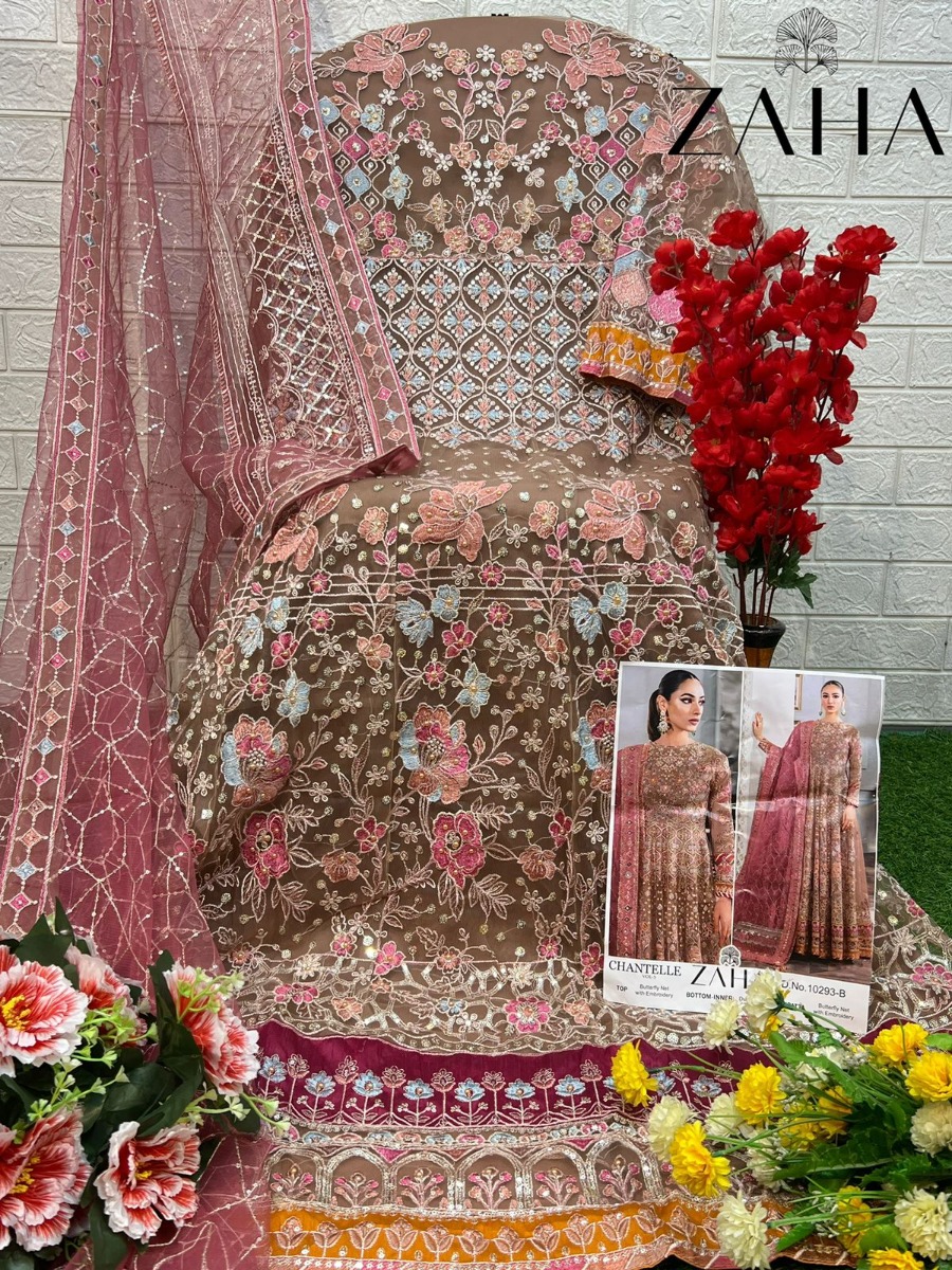 ZAHA Chantelle vol 5 Dno 10293 AB Buy Wholesale Salwar Kameez, Unstitched  Suits & Pakistani Styles | Solanki Textiles