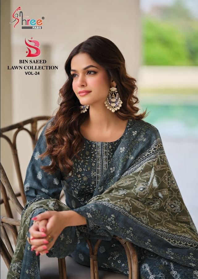 SHREE FABS BIN SAEED LAWN COLLECTION VOL 24