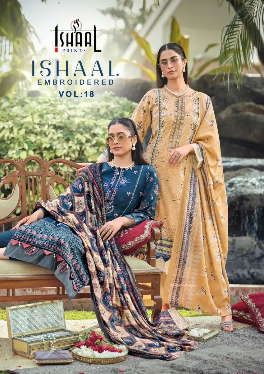 ISHAAL EMBROIDERED VOL 18
