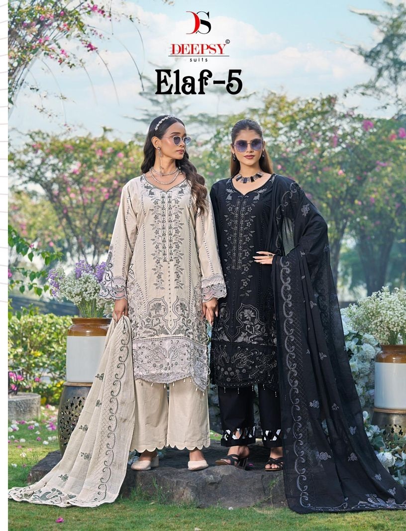 DEEPSY SUITS ELAF Luxury Lawn  25 5 WITH OPEN IMAGES