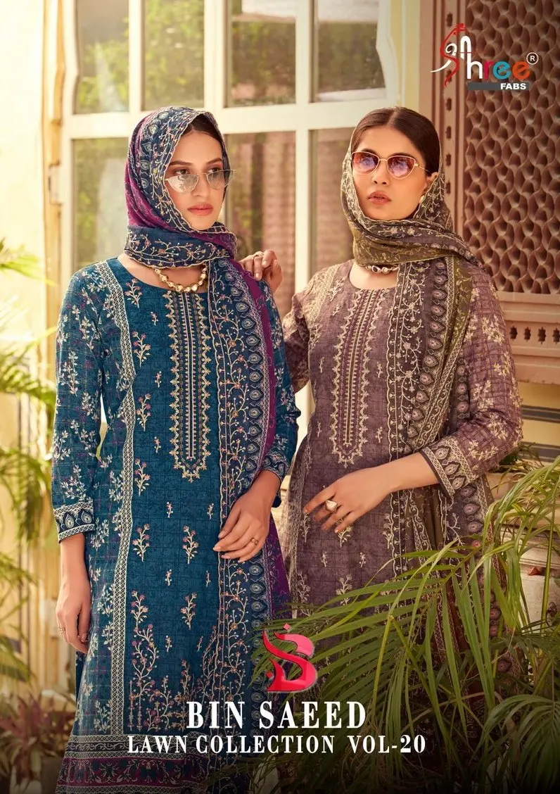 SHREE FABS BIN SAEED LAWN COLLECTION VOL 20