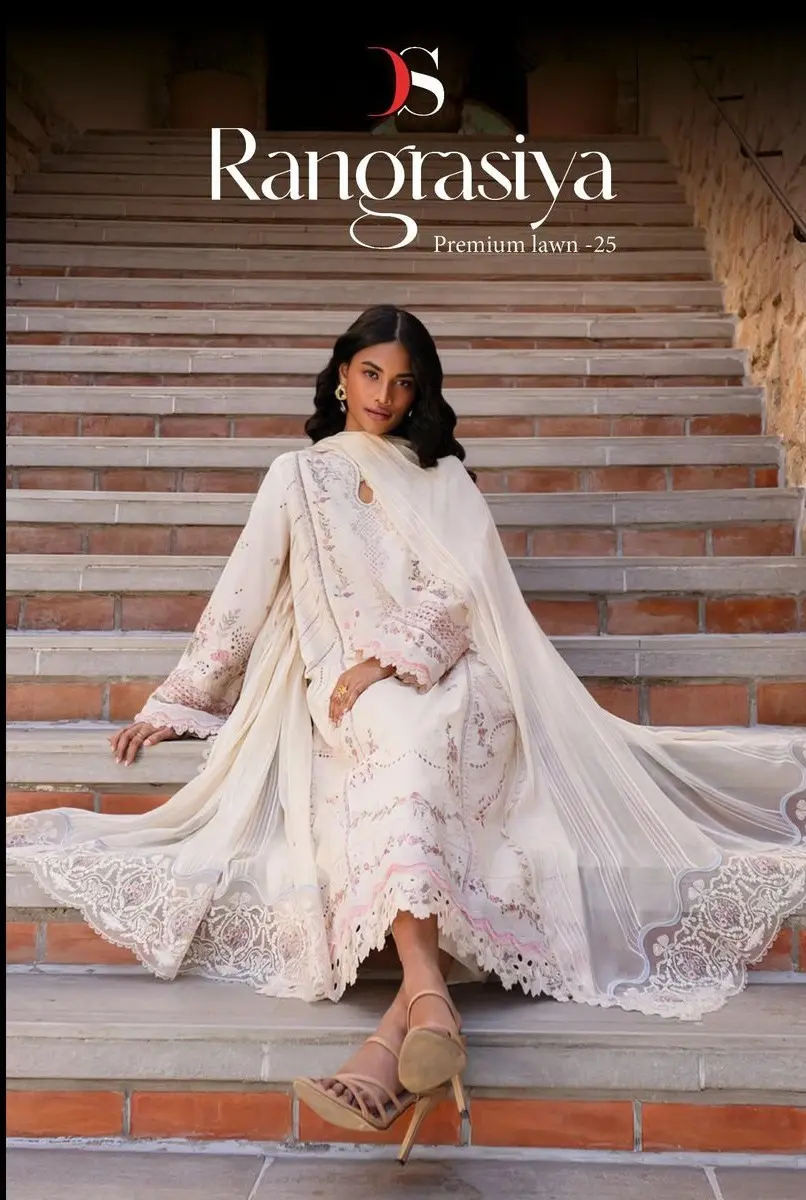 DEEPSY SUITS RANGRASIYA PREMIUM LAWN 25 cotton dupatta