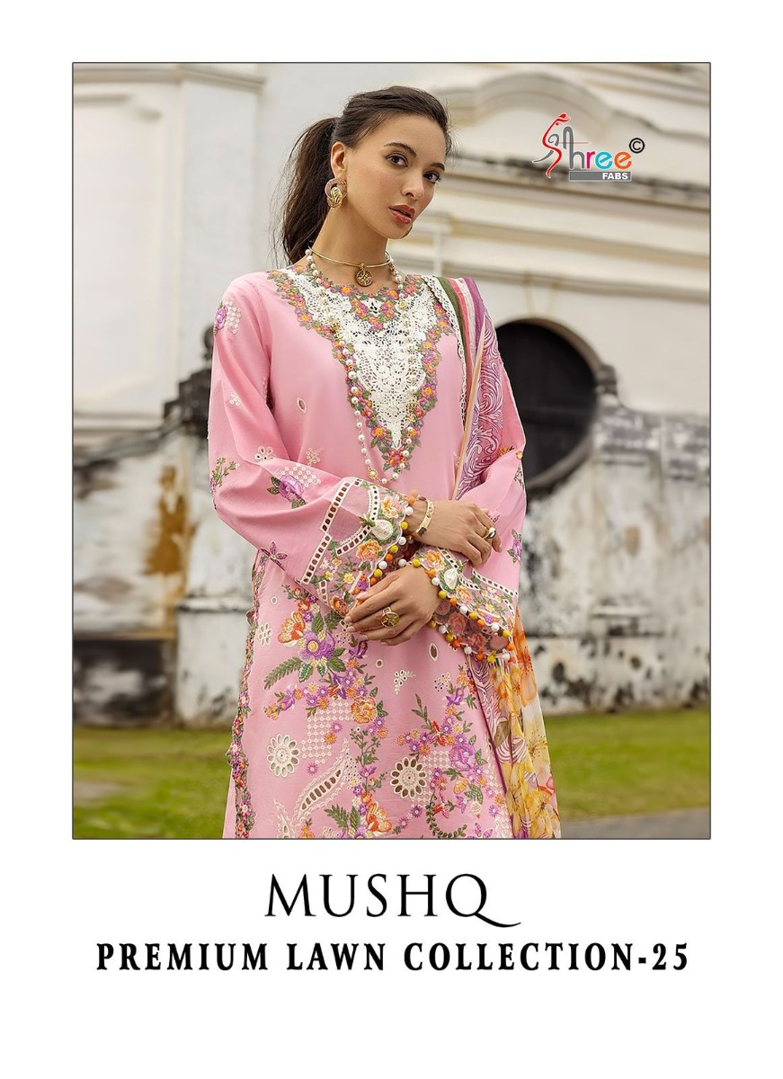SHREE FABS MUSHQ PREMIUM LAWN COLLECTION 2 CHIFFON DUPATTA
