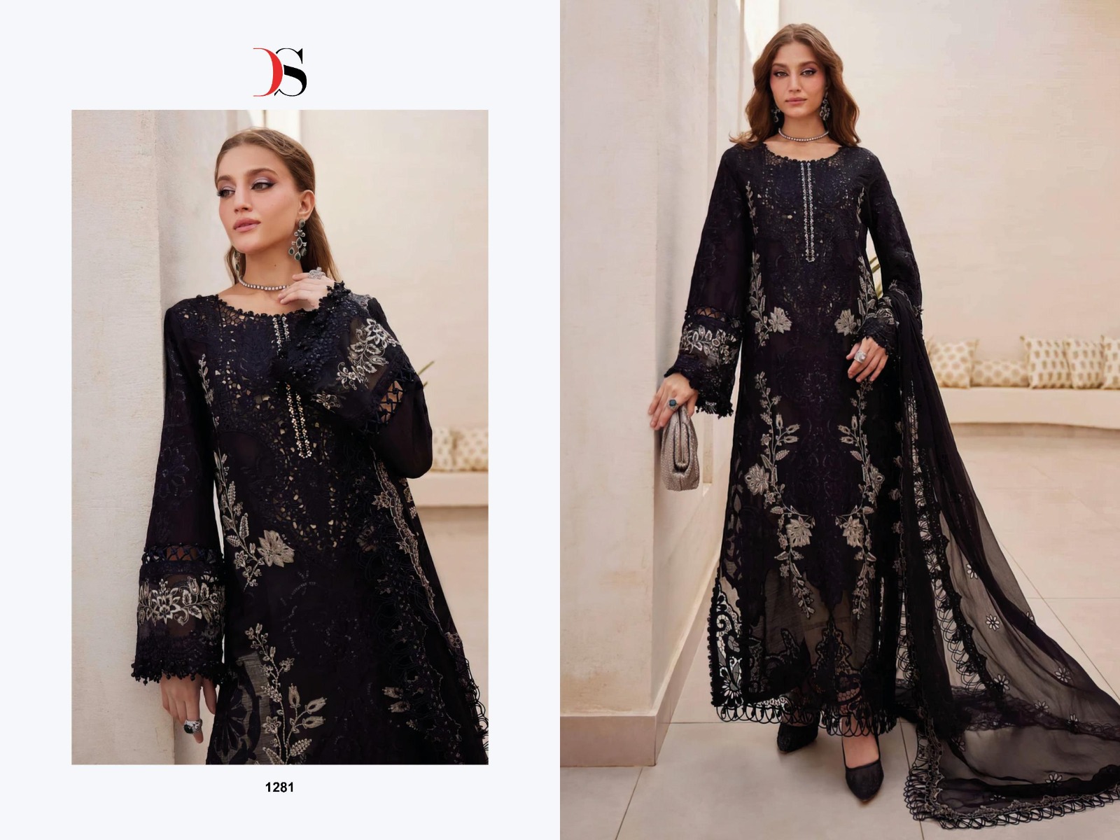 DEEPSY SUITS MARIA B PREMIUM EMBROIDERED 25 2 NX CHIFFON DUPATTA