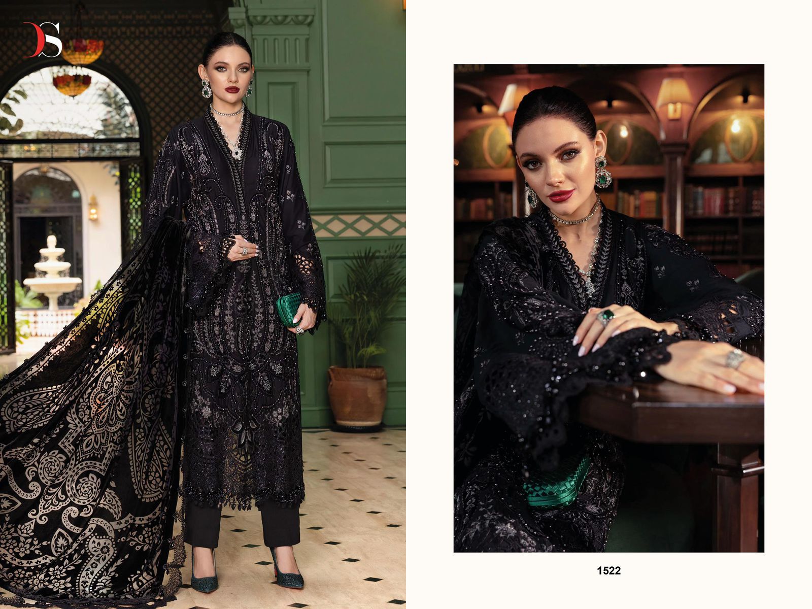 DEEPSY SUITS MARIA B LUXE 25 2 CHIFFON DUPATTA Buy Wholesale