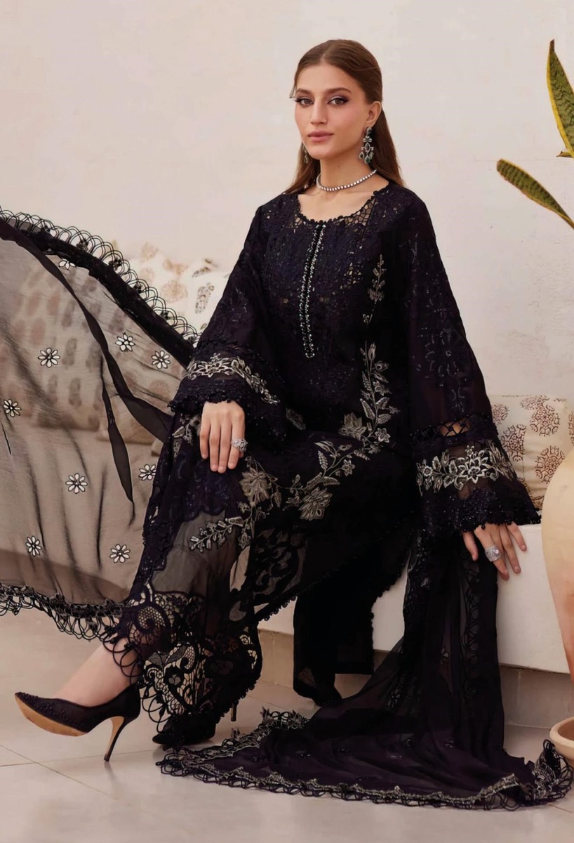 DEEPSY SUITS MARIA B PREMIUM EMBROIDERED 25 2 NX COTTON DUPATTA