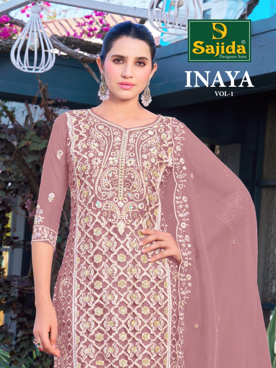 SAJIDA INAYA VOL 1 DNO 1041 ABCD with open images