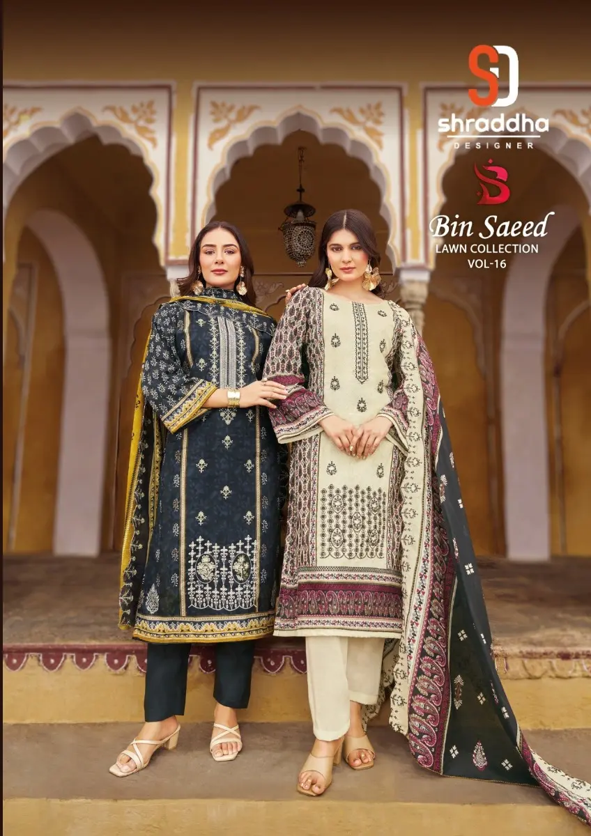 SHARADDHA DESIGNER BIN SAEED VOL 16 WITH OPEN IMAGES