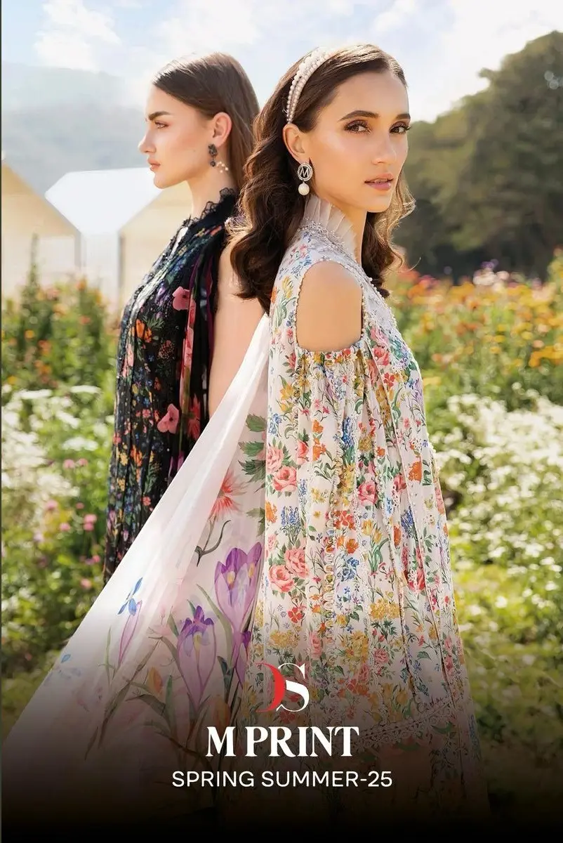 DEEPSY SUITS MPRINT SPRING SUMMER 25 cotton dupatta with open images