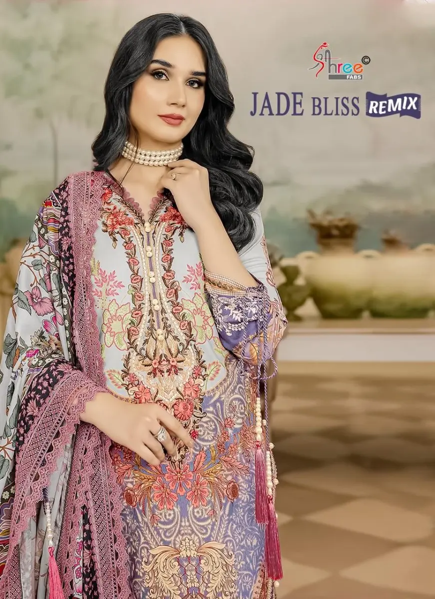 Shree fabs Jade bliss remix muslin dupatta
