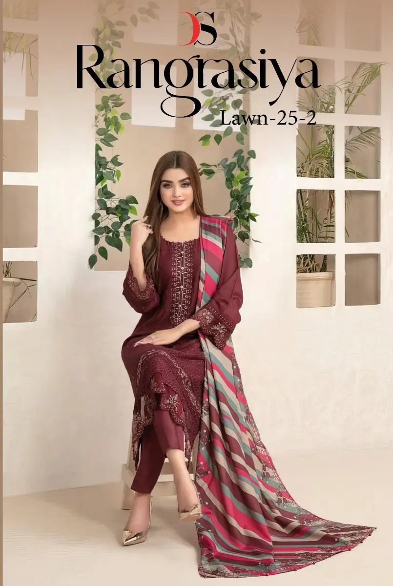 DEEPSY SUITS Rangrasiya Lawn 25 vol 2 cotton dupatta