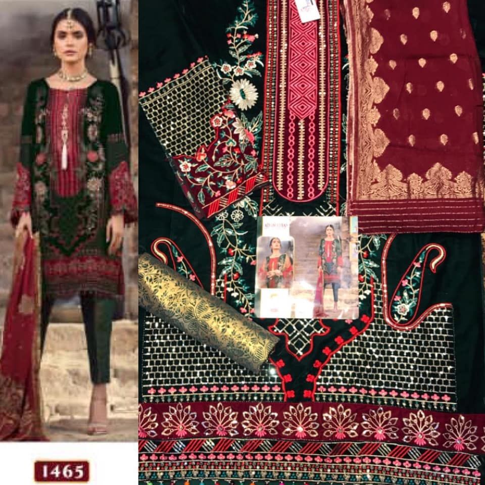 Shree Fabs Adan Libas Velvet Collection with Open Image