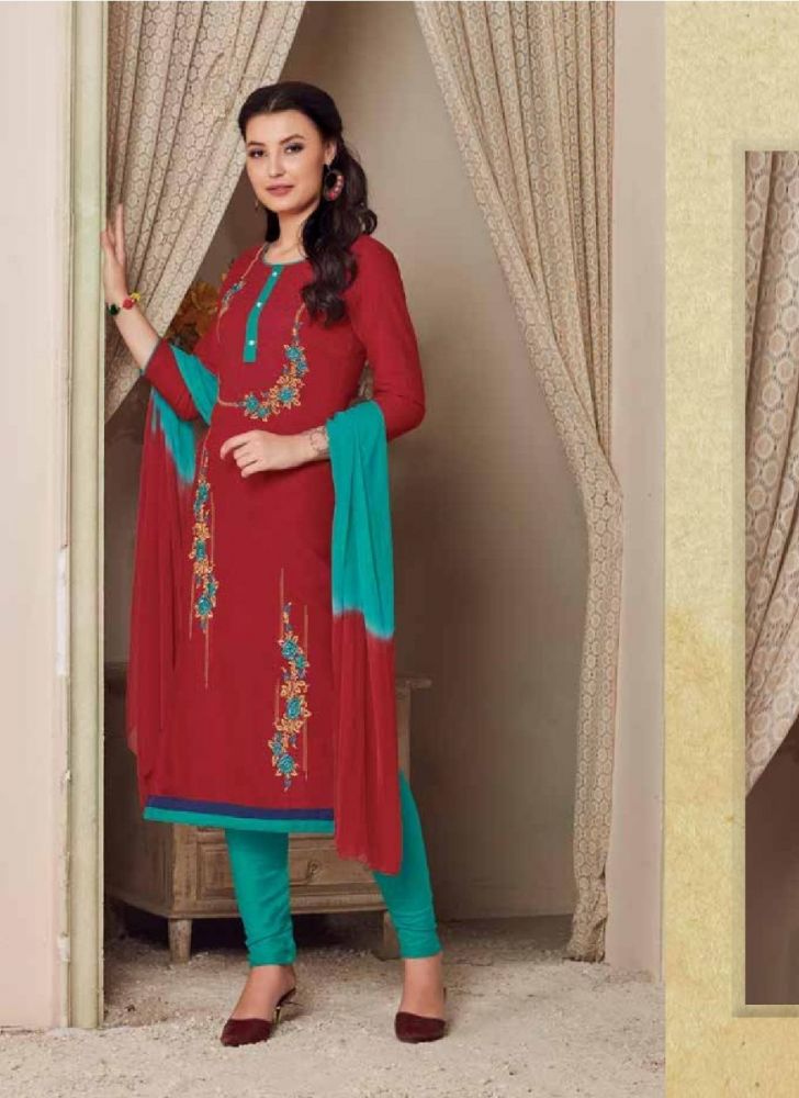 Cotton Embroidery Suit In Jetpur - Prices, Manufacturers & Suppliers