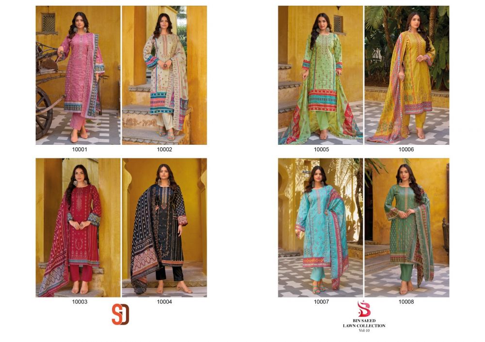 SHARADDHA DESIGNER BIN SAEED VOL 10 with open images